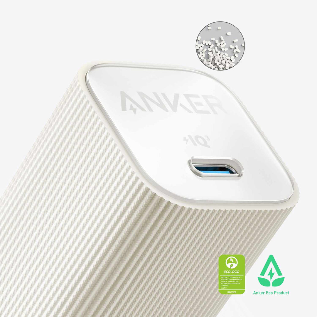 Anker | Nano Wall Charger 30W USB-C with USB-C AKSD Brained 3ft Cable - White | B2337J215