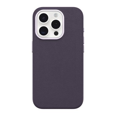 Otterbox | Symmetry Cactus Leather w/MagSafe case iPhone 15 Pro - Purple (Plum Luxe) | 15-12619