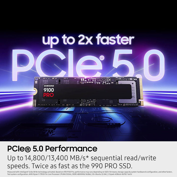 Samsung | 9100 Pro 1TB NVMe PCI-e Internal Solid State Drive - Black | MZ-VAP1T0B/AM