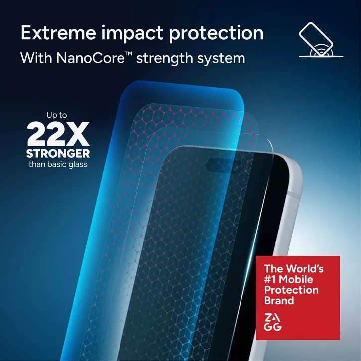 ZAGG | InvisibleShield Glass XTR6 iPhone 18 Pro /17 Pro  Screen Protector | 200122068