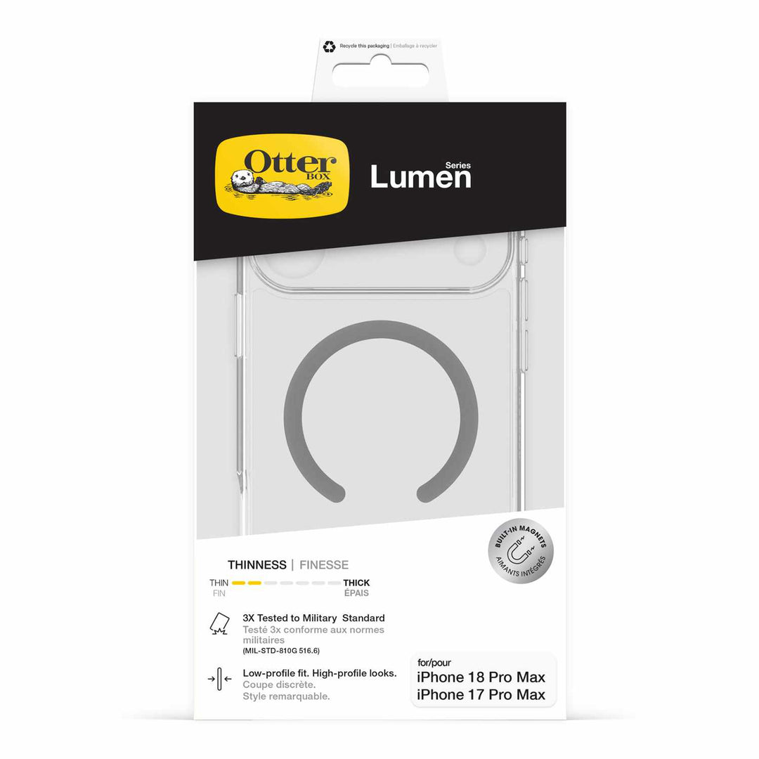 Otterbox | Lumen MagSafe Case iPhone 18 Pro Max/17 Pro Max - Clear | 77-001141