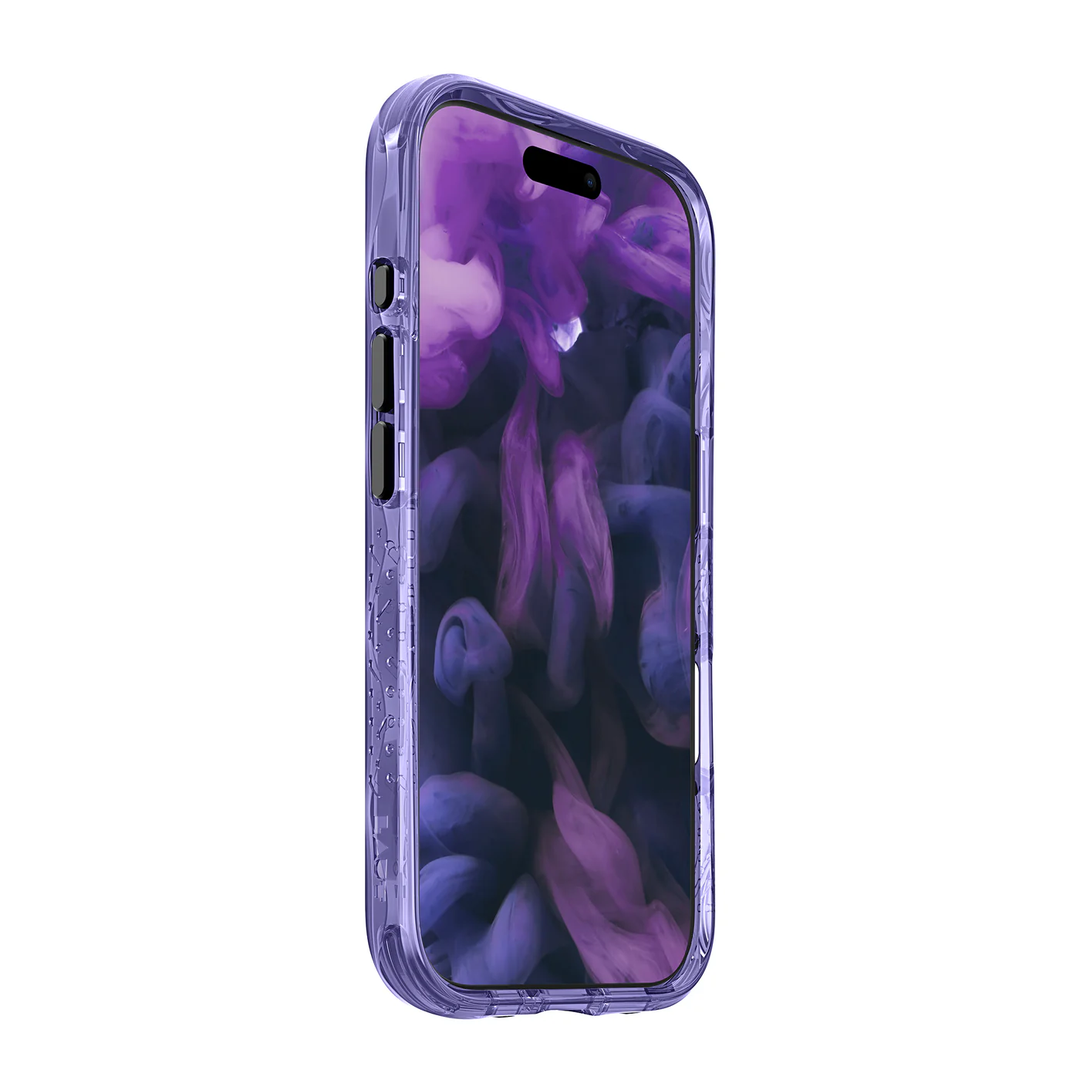 LAUT | Crystal Matter X MagSafe iPhone 17 Case - Purple Crystal | L_IP25A_CMX_PU