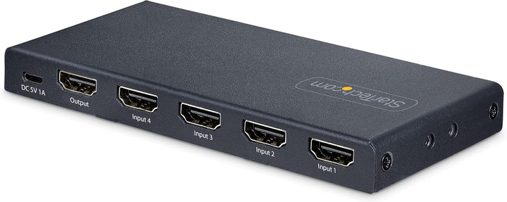 StarTech | 4-port 8K HDMI 2.1 Switcher 4K 120Hz HDR10+, 8K 60Hz UHD, HDMI Switch 4 in 1 Out | 4PORT-8K-HDMI-SWITCH