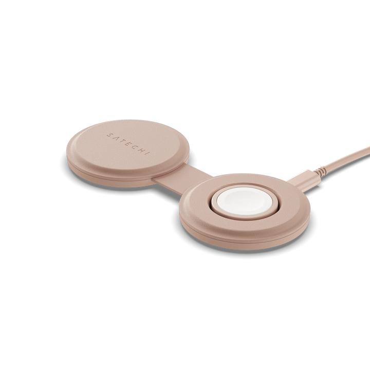 Satechi | OntheGo 2-in-1 Wireless Charger - Desert Rose | ST-QTG21R