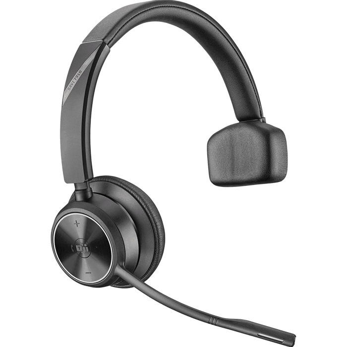 HP Poly |  Savi 7310 Mono On-Ear Noise Cancelling Truly Wireless Bluetooth Headset with Charging Stand Teams Certified 7S430AA#ABA