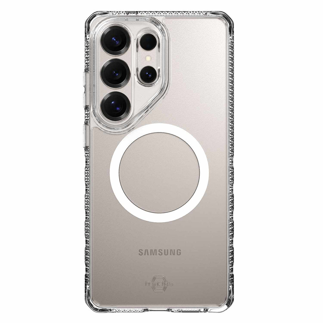 ITSKINS | Hybrid_R Case w/Magnets for Samsung Galaxy S26 Ultra - Clear | SGYUHMACRTRSP