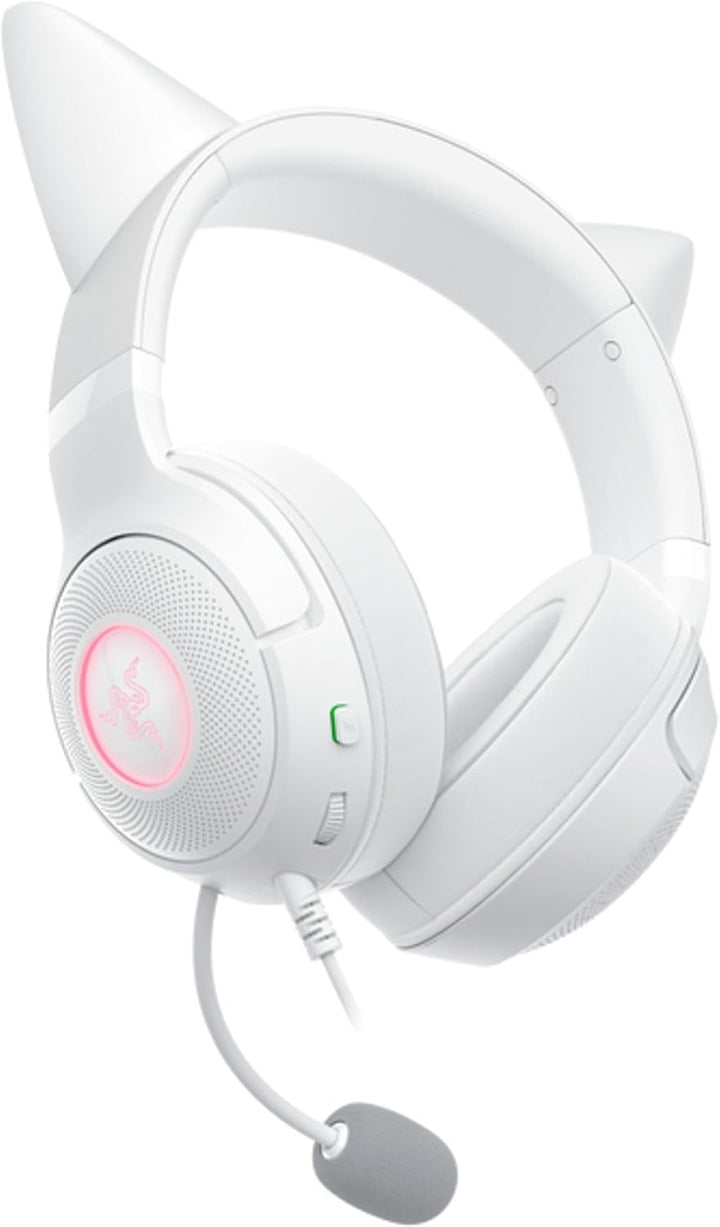 Razer Renewed | Kraken Kitty V2 Wired Gaming Headset - White | RZ04-04730600-R3UR | 60 DAYS WARRANTY