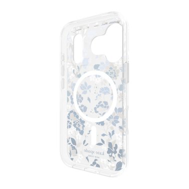 Kate Spade | Protective MagSafe iPhone 17 Pro Case - Flowerbed Blue | KS057318