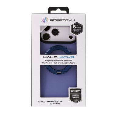 SPECTRUM | Halo Kckr 360 MagSafe Case iPhone 18 Pro Max/17 Pro Max - Blue Smoke | 18PMAXBLUEH