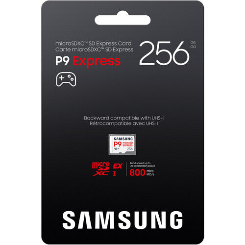 Samsung | P9 Express 256GB 800MB/s MicroSDXC Memory Card | MB-MK256T/AM