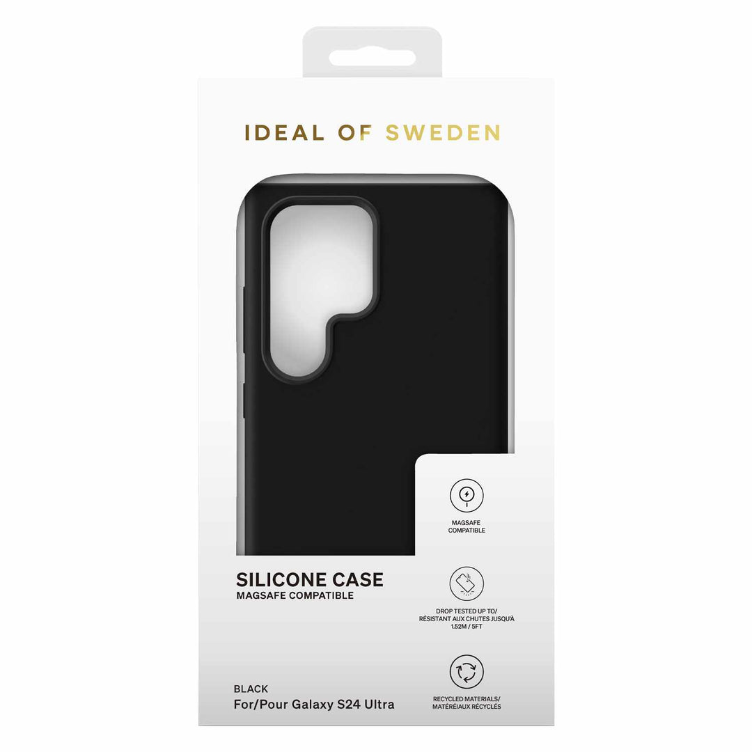 Ideal of Sweden | Case w/ MagSafe Samsung Galaxy S24 Ultra Silicone - Black | 120-8057
