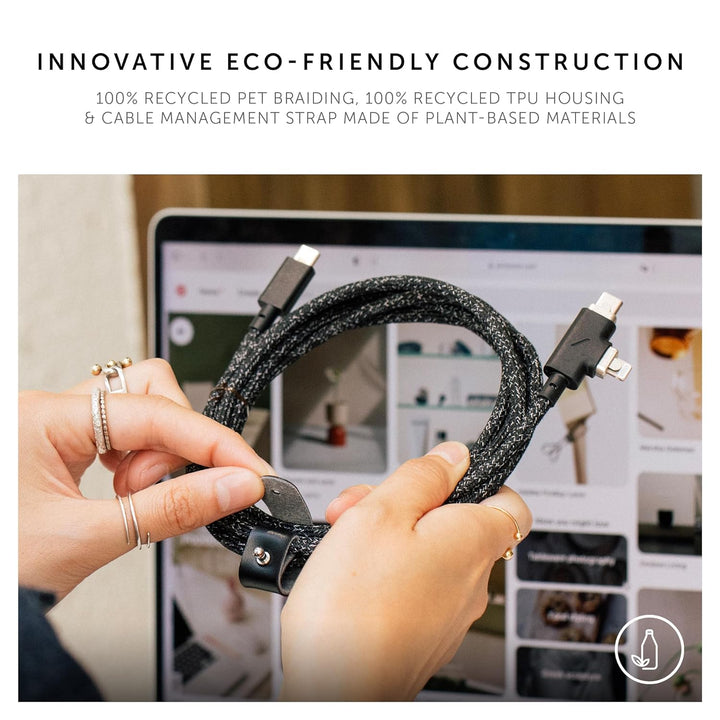 Native Union | Belt Cable Duo Pro Reinforced Braided Charging Cable 8FT 240W – Cosmos | BELT-PROCCL-COS-NP