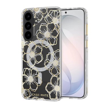 Case-Mate | Floral Gems w/Magnet Samsung Galaxy S26 FE Case - Gold | CM061856