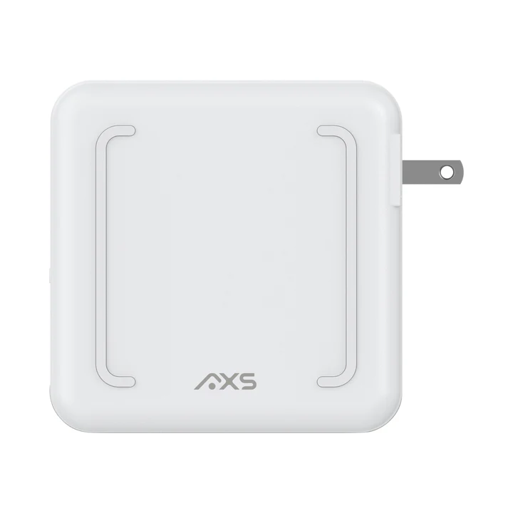 AXS | 4-in-1 Travel Powerbank with Qi2 Wireless Charger - White | AXS4IN1PB