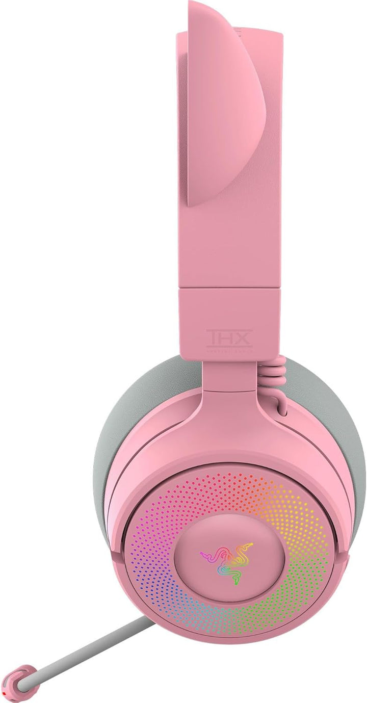 Razer | Kraken Kitty V3 Pro Wireless RGB Gaming Headset - Quartz Pink | RZ04-05170200-R3U1