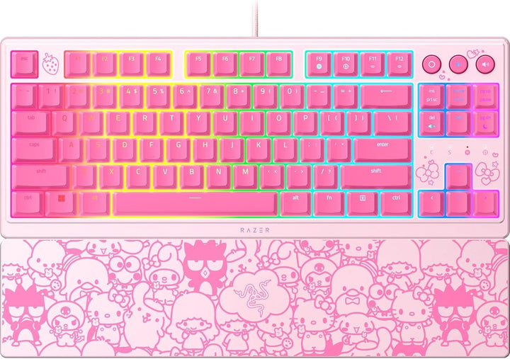Razer | Ornata V3 TKL Gaming Keyboard: Low-Profile Keys Wired - Hello Kitty & Friends Edition | RZ03-04881900-R3M1