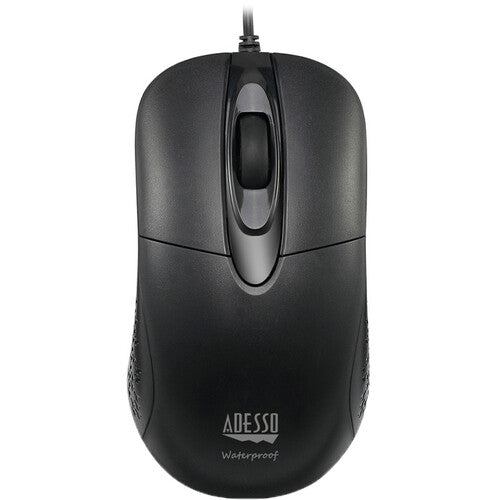 Adesso | Waterproof iMouse W4 Waterproof Antimicrobial Optical Mouse - Black | IMOUSEW4