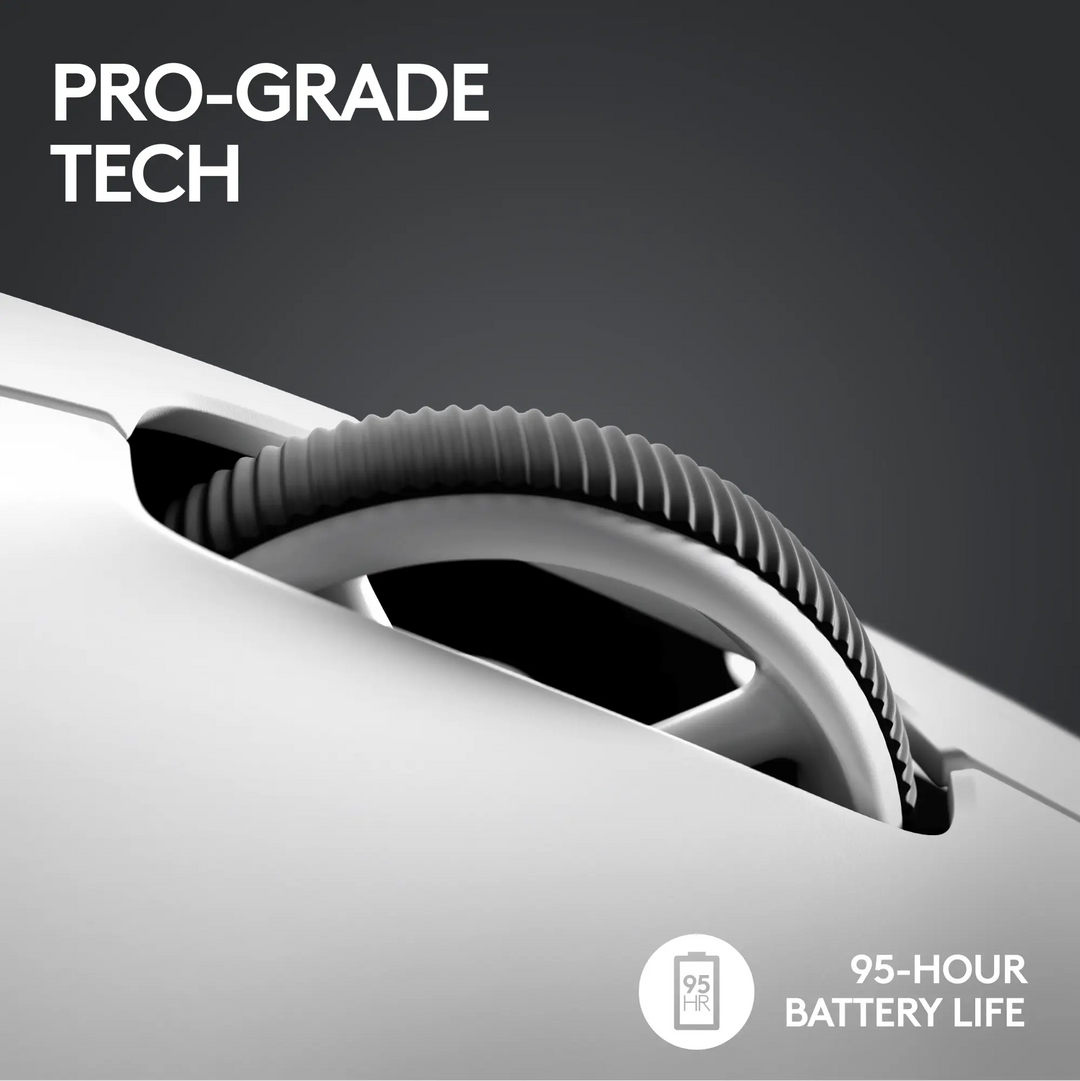Logitech | G PRO X Superlight 2 44000 DPI 8K Polling Wireless HERO 2 Sensor 60g Pro-Grade Mouse - White | 910-006636