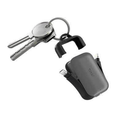 Rolling Square | Emergency Keyring Power Bank 2,000 mAh TAU 2 - Black | TAU201R