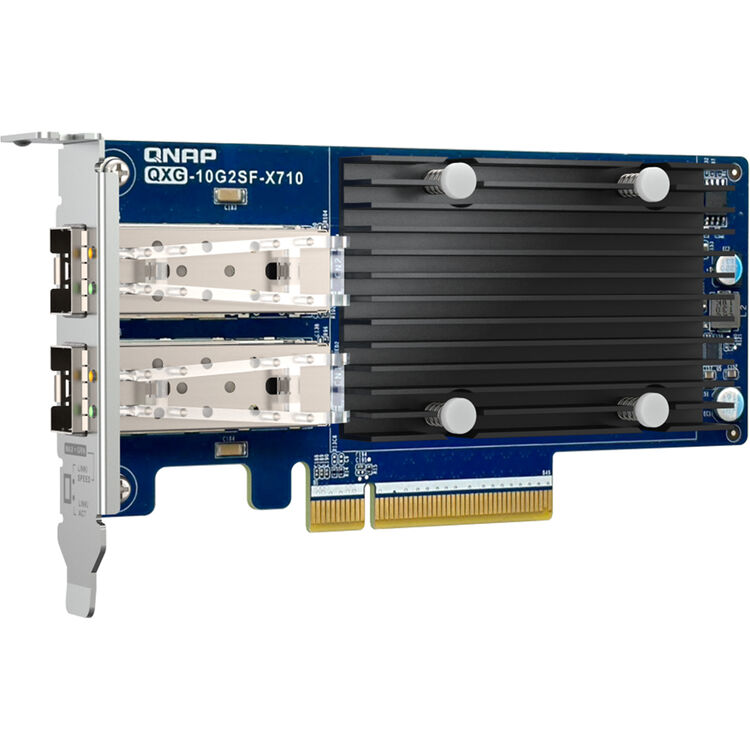 QNAP | PCIe Low Profile SFP+ 10 Gigabit x 2 Adapter | QXG-10G2SF-X710