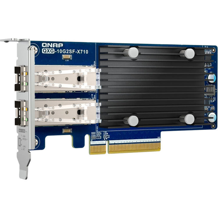 QNAP | PCIe Low Profile SFP+ 10 Gigabit x 2 Adapter | QXG-10G2SF-X710
