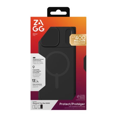 ZAGG | Graphene Sedona Snap iPhone 17 Pro Max Case - Flood Black | 702319095