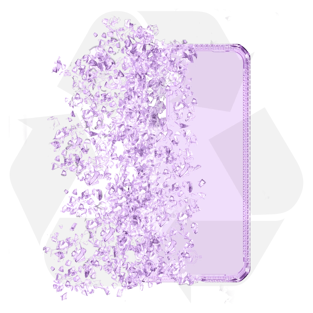 ITSKINS | Spectrum_R Clear Case Light for Samsung Galaxy S25 - Purple | 120-9158