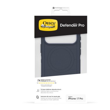 OtterBox | Defender Pro iPhone 17 Pro w/MagSafe + Camera Control Case - Blue Sentiment | 77-98424