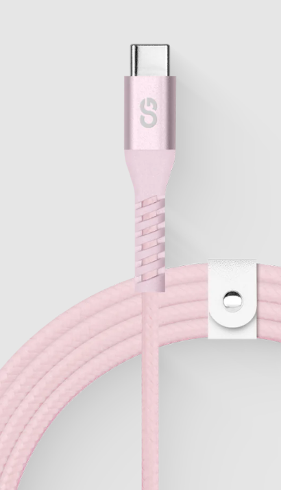 LOGiiX | Vibrance Braid USB-C to Lightning 4ft /1.2m  - Blush | LGX-13831