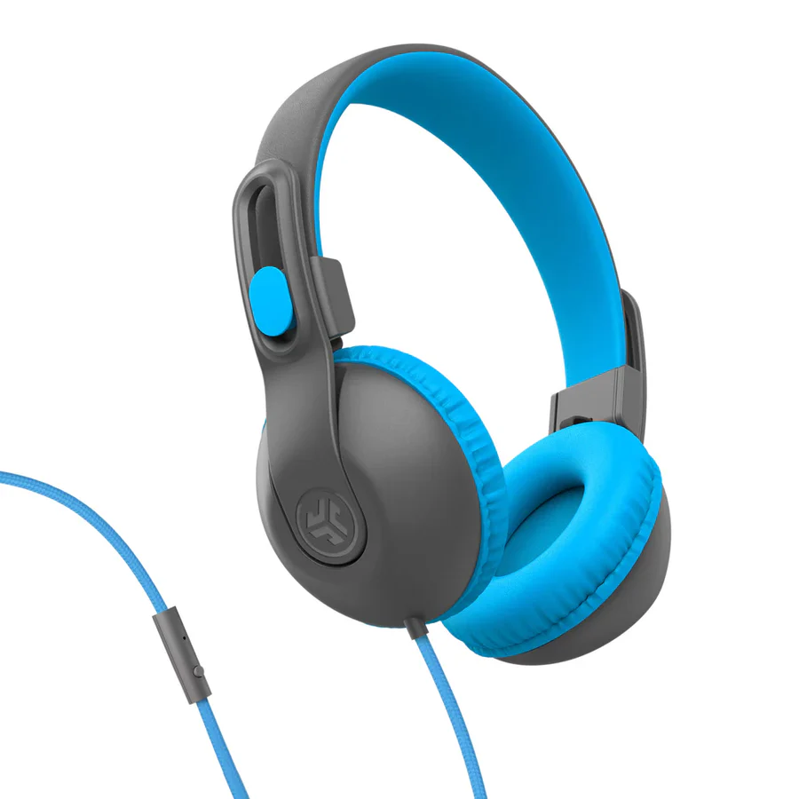 JLAB | JBuddies Studio 2 Wired Headphones- Blue /Gray | IFCHKSTU2RGRYBLU122