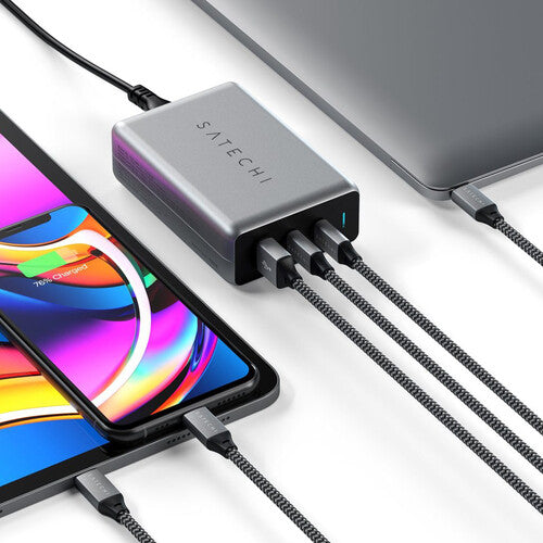 Satechi | Charger 100W Type-C PD GaN Compact Space - Grey | STTC100GM