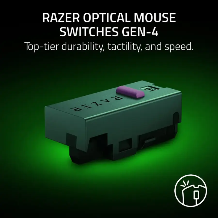 Razer | DeathAdder V4 Pro Wireless Gaming Mouse Optical Scroll Wheel Sensor Gen-2  - Black | 840272920718