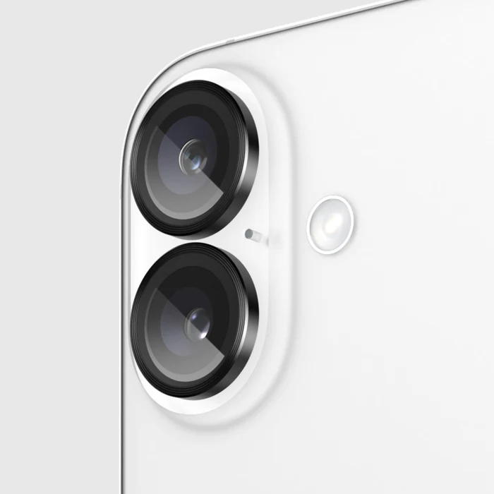 Case-Mate | Aluminum Ring Glass Lens Protector iPhone 16 / 16 Plus - Black | 15-13284