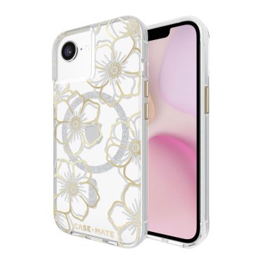 Case-Mate | Floral Gems MagSafe Case iPhone 16e / 15 / 14 / 13 - Gold | CM056558