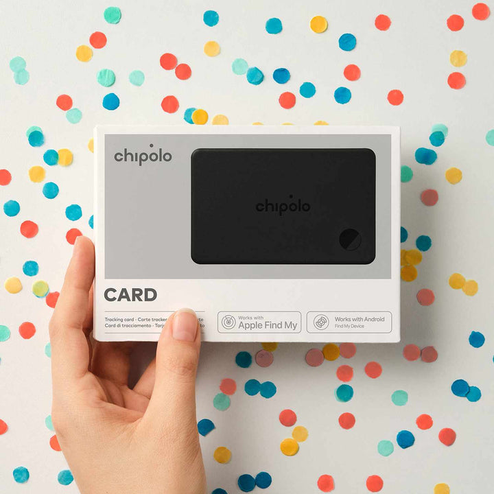 Chipolo | CARD Tracking Tag (Works with Android's Find Hub Device or Apple Find My) - Charcoal | RRF0000001001