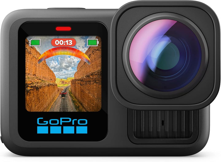 GoPro | HERO13 Ultra Wide Edition Waterproof Action Camera with 5.3K60 Video, 27MP Photo, Boosted 177-degree FOV + Compatability with HB-Series Lenses - Black |