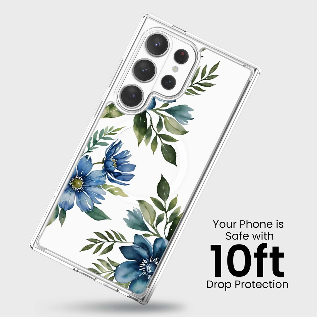 Caseco | Case for Samsung S26 Ultra - Blue Floral | ED24F4-FL
