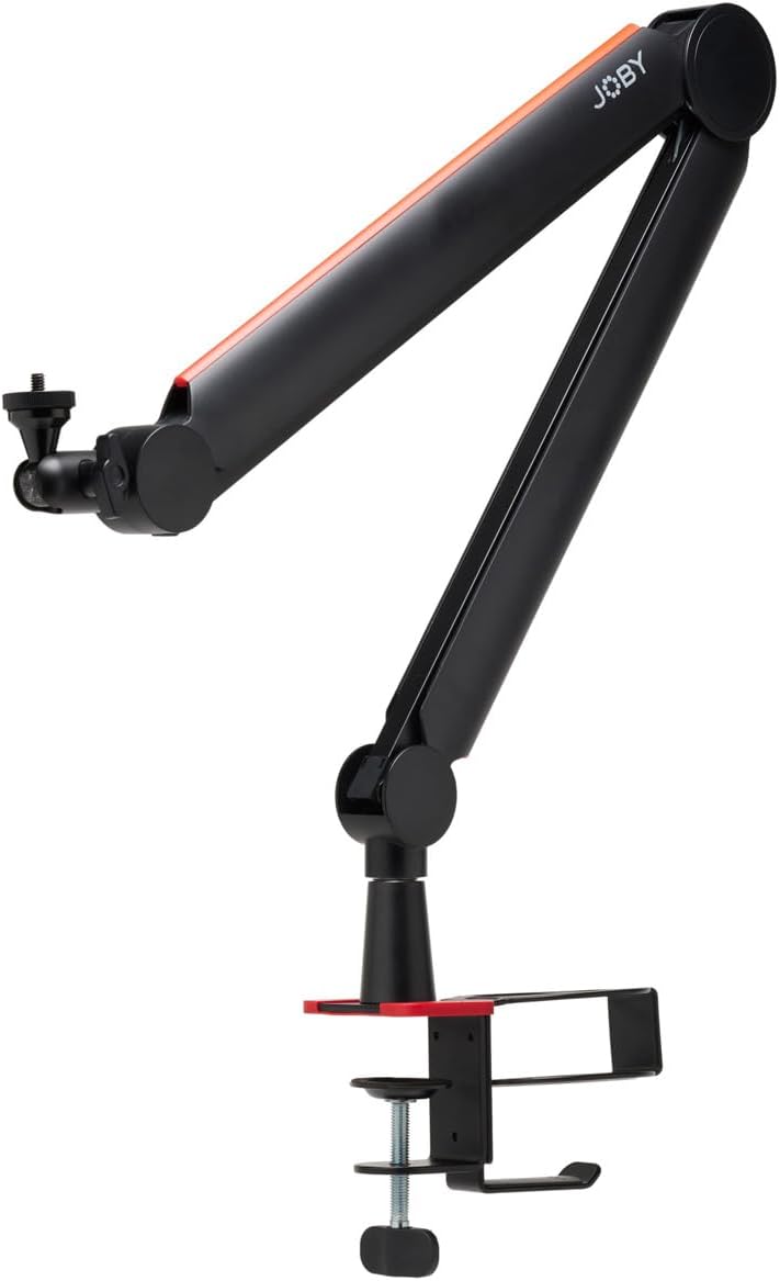 Joby | Wavo Microphone Boom Arm Stand for Streamers and Podcasters - Black | JB01803