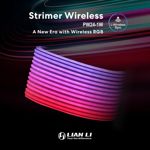 Lian-Li | Strimer Wireless 24-Pin ARGB Motherboard Extension Cable | PW24-1W