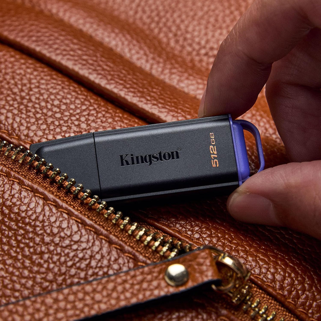 Kingston | Portable USB 3.2 Gen 1 DataTraveler Exodia 512GB - Black/Purple | DTXG2/512GB