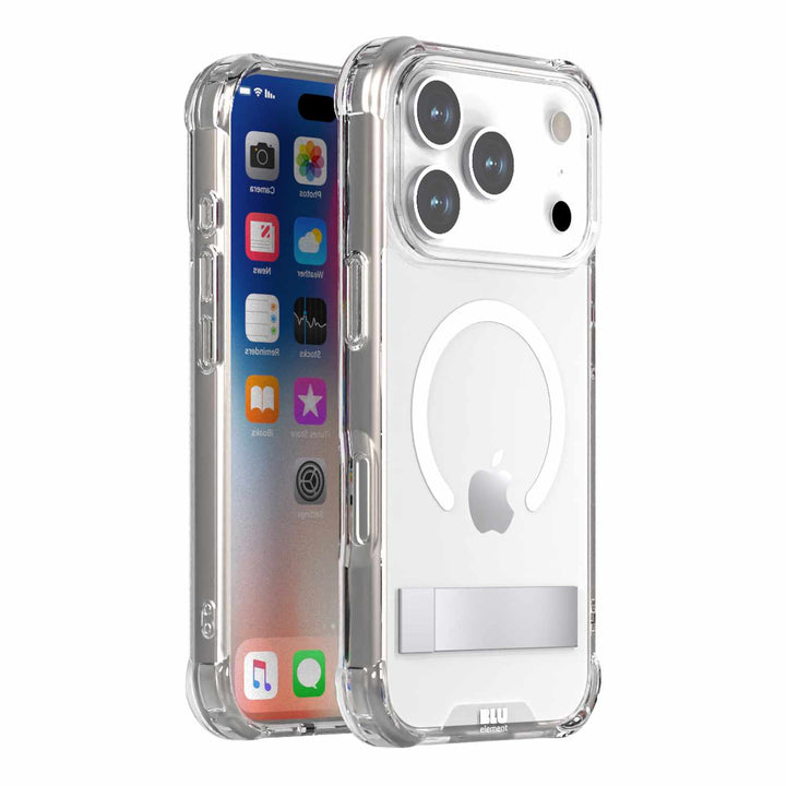 Blu Element | DropZone Rugged MagSafe Case w/Kickstand iPhone 17 Pro - Clear | BEDZMG17K3