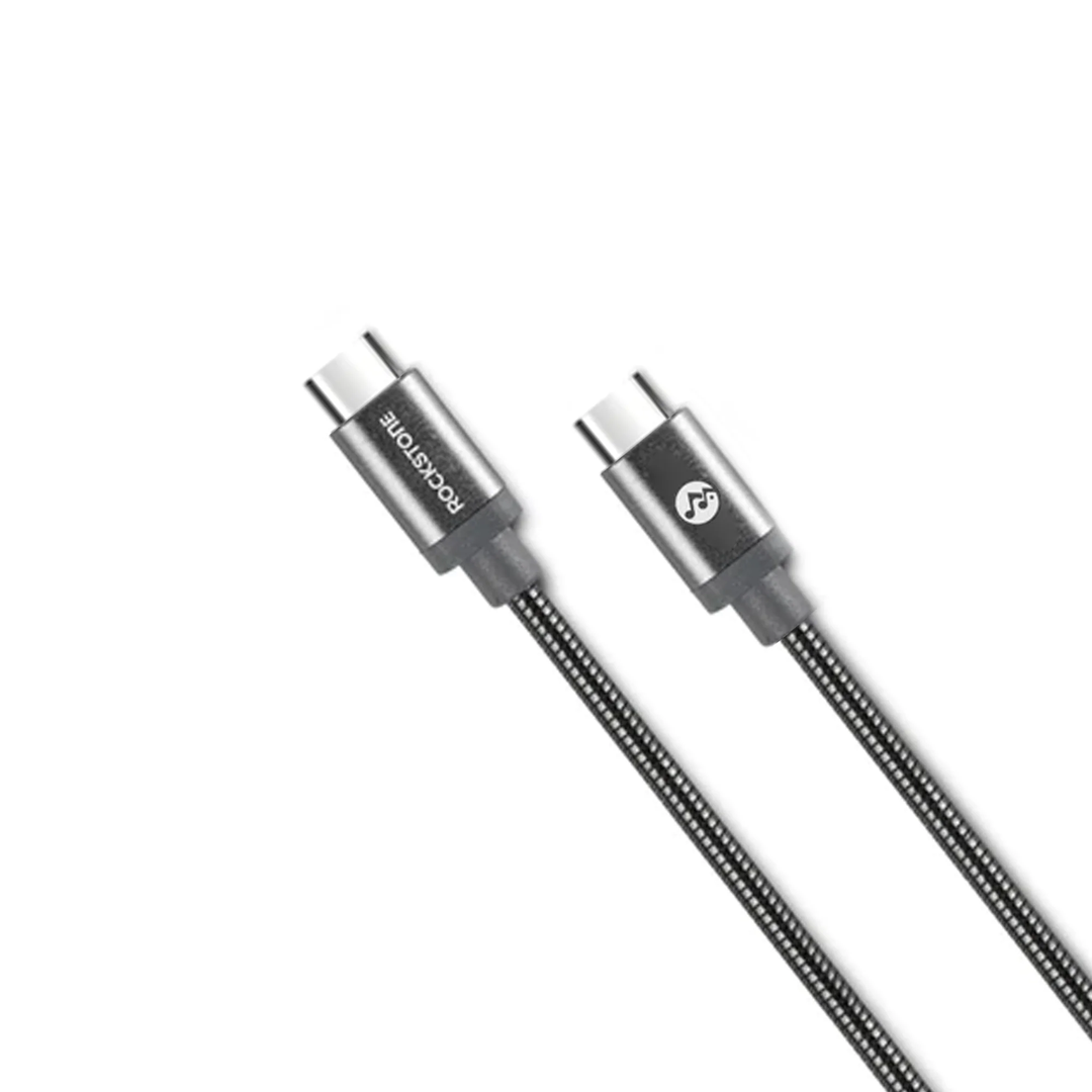 Caseco | Pet Proof Metal Braided Type-C to Type-C Cable 2M/6.6 FT - Black | R4107-15