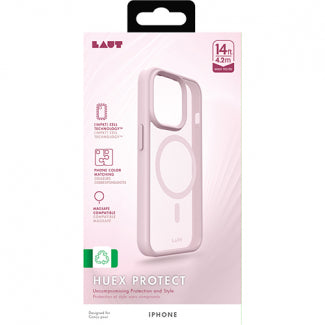 LAUT | Huex Protect Case for iPhone 16e/15/14 /13 - Pink | L_IP23A_HPT_P