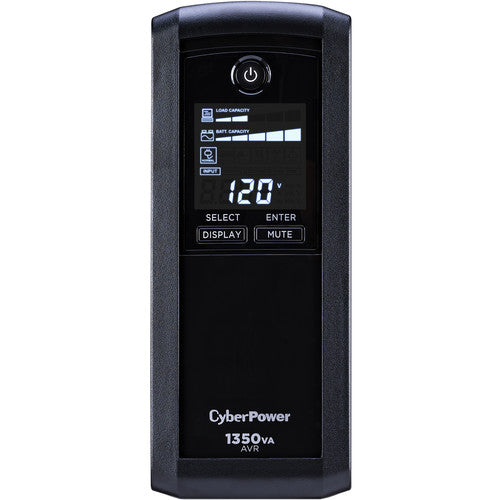 CyberPower | Intelligent LCD UPS 1350 VA 815 Watts 1500 Joules 10 Outlets | CP1350AVRLCD