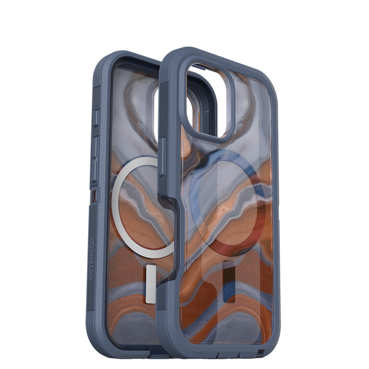 OtterBox | Defender XT Pro w/ MagSafe Series Case iPhone 16 - Clear Blue High Desert Agate | 77-96084
