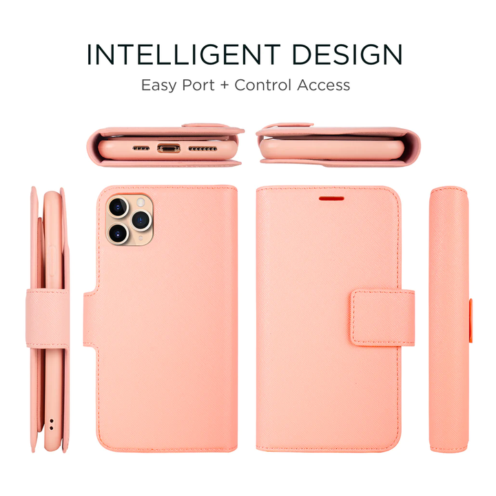 Caseco | iPhone 11 Pro Max - Sunset Blvd 2-in-1 RFID Blocking Folio Case - Pink | C3509-05