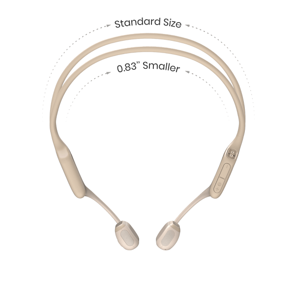Shokz | OpenRun Pro Mini Bone Conduction Bluetooth Headphones - Beige |  S811-MN-BG-CA-153