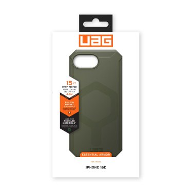UAG | Essential Armor MagSafe Case iPhone 16e - Olive Drab | 15-14086