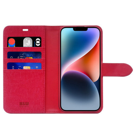 Blu Element | Folio 2 in 1 Wallet Case iPhone 17e/16e/15/14/13 - Dark Red | 120-7222