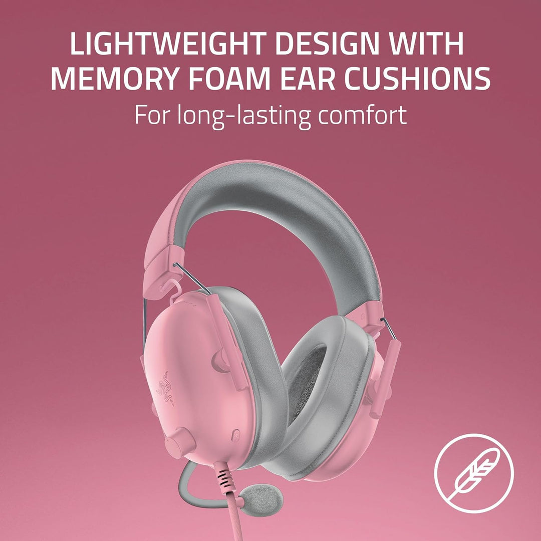 Razer | BlackShark V2 X Headset PS5 for PS5, Xbox Series X, PC, Switch via 3.5 mm Jack - Quartz Pink |  RZ04-03241400-R3UA